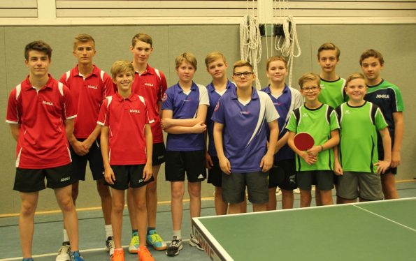 Teilnehmer an der Kreismannschaftsmeisterschaft der Schüler-A