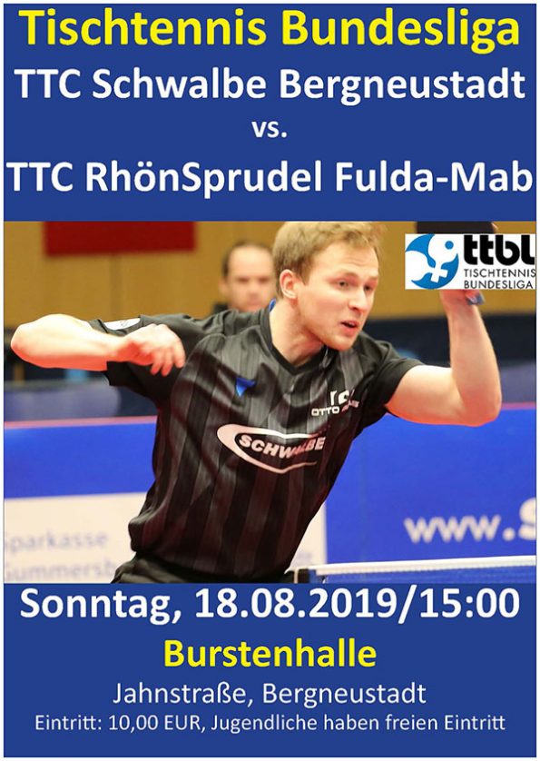 Tischtennis Bundesliga Burstenhalle Bergneustadt