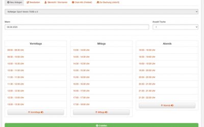 ONLINE HALLENBUCHUNGSTOOL