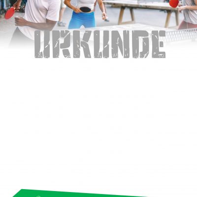 Auf nach draussen: Urkunden TT Steintische