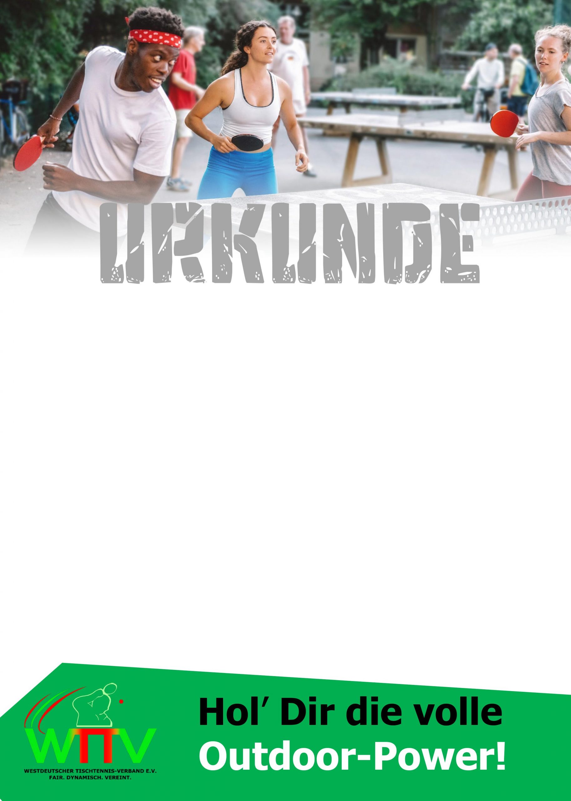 Auf nach draussen: Urkunden TT Steintische