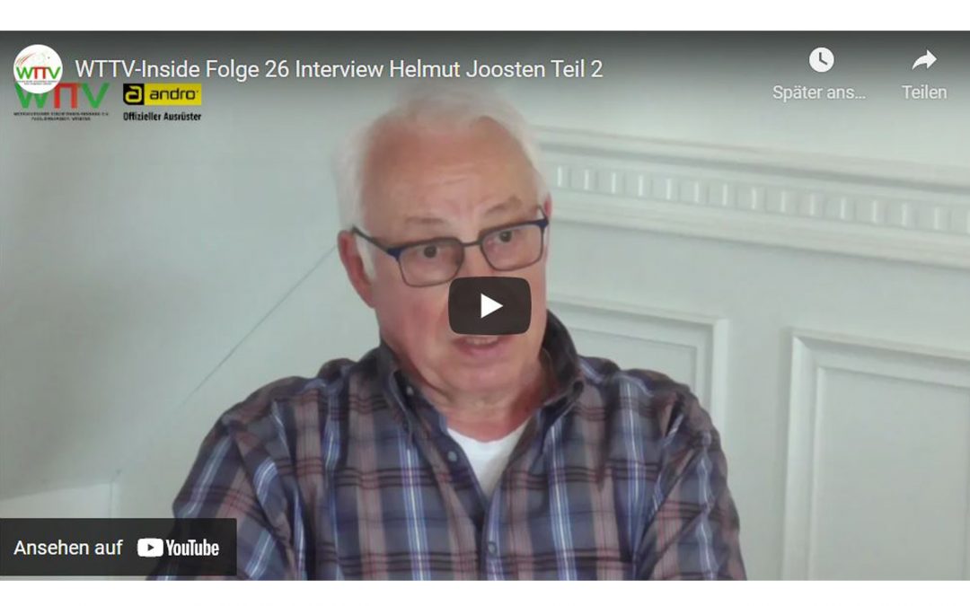 HELMUT JOOSTEN IM INTERVIEW TEIL 2