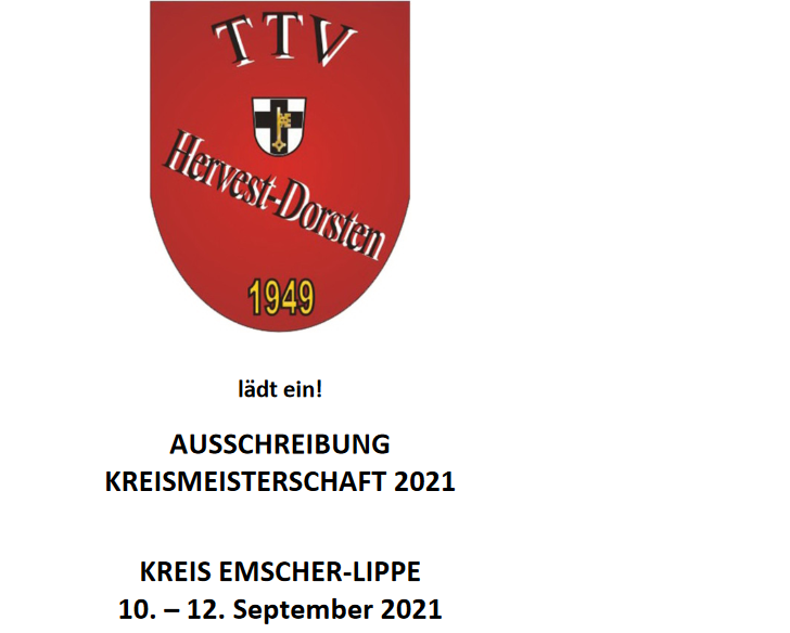 TTV Hervest Dorsten richtet gelungene Kreismeisterschaften aus