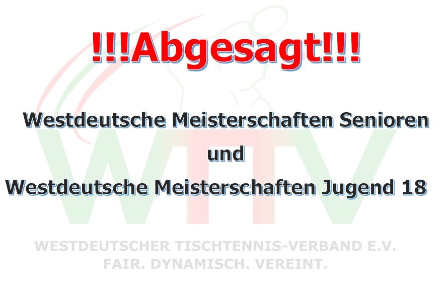 WESTDEUTSCHE ABGESAGT