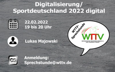 SPRECHSTUNDE DIGITALISIERUNG