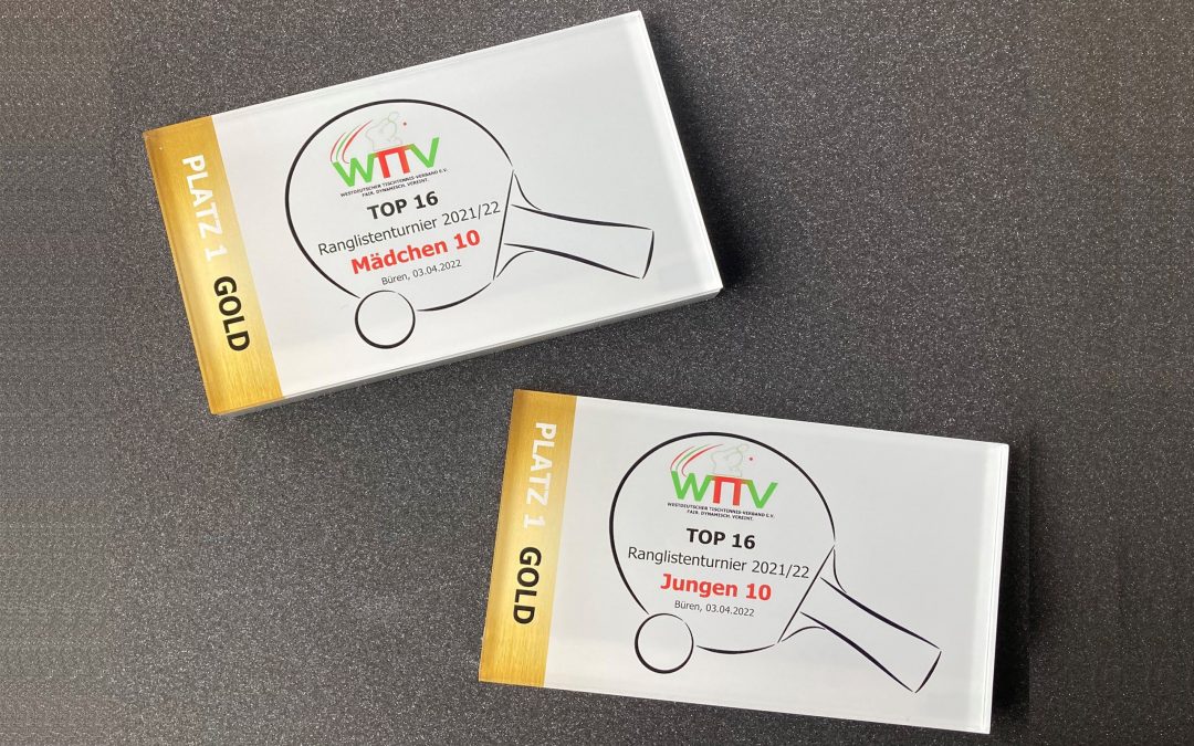 TOP 16 RANGLISTENTURNIER JUGEND 10