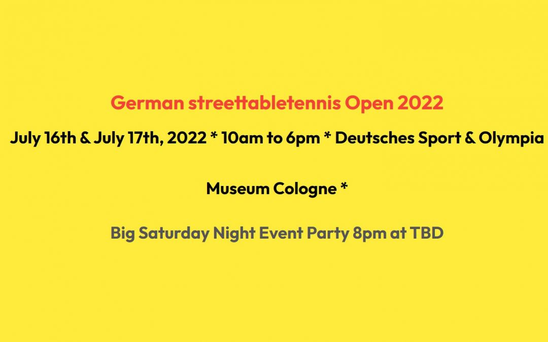 STREETTABLETENNIS OPEN 2022