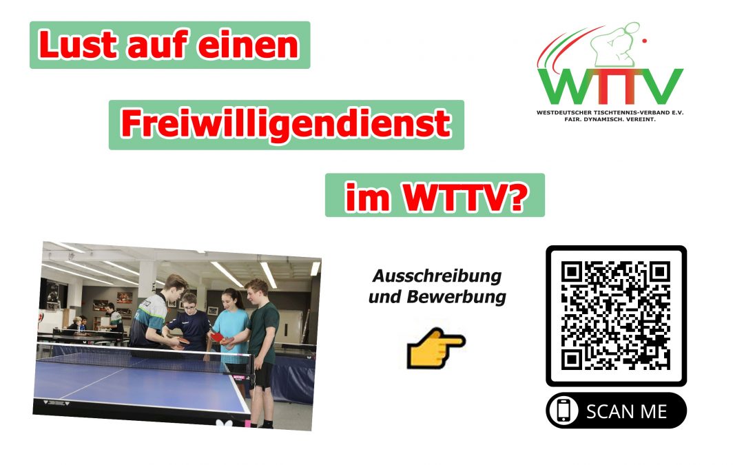 BFD IM WTTV BIS 15.7. BEWERBEN!