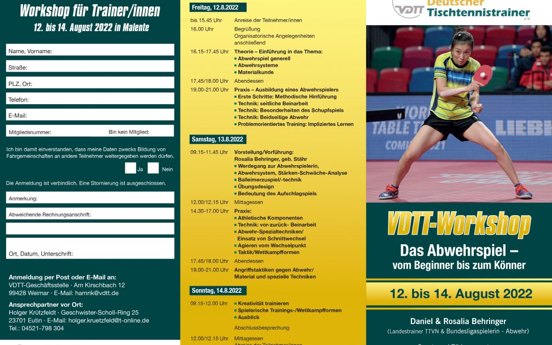 VDTT-WORKSHOP MALENTE