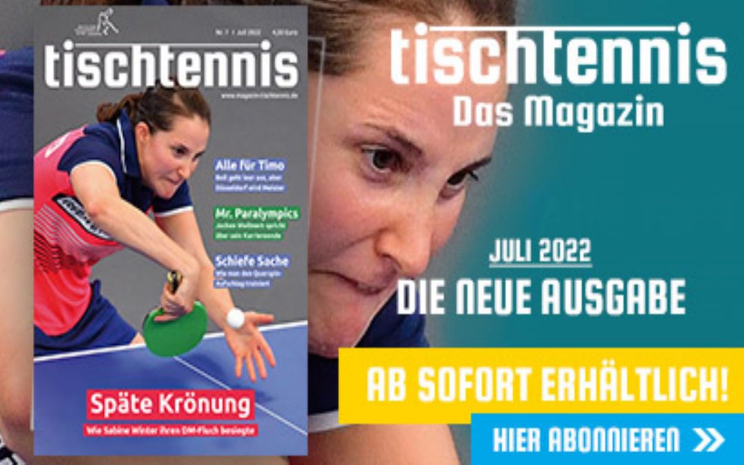 JULI-AUSGABE „tischtennis“